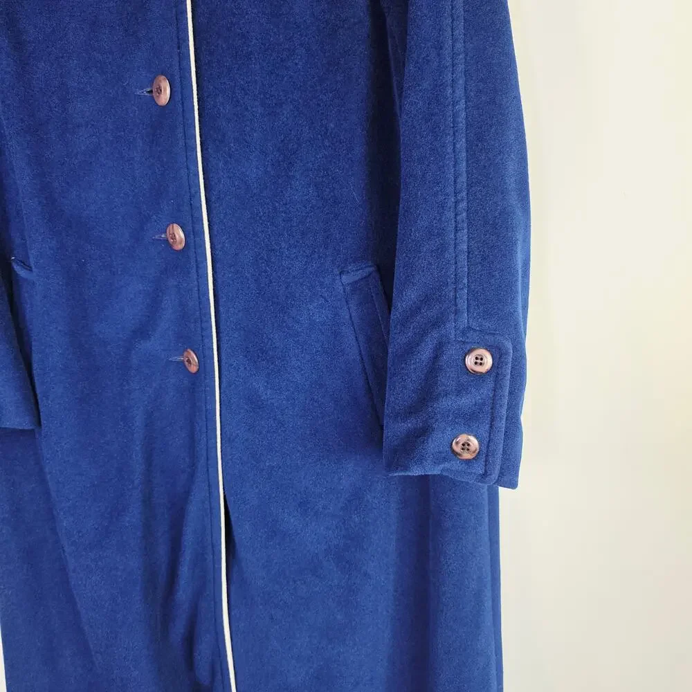 Cordana Wellington Fashion Long Coat Medium Blue Retro Vintage Classic Old Money